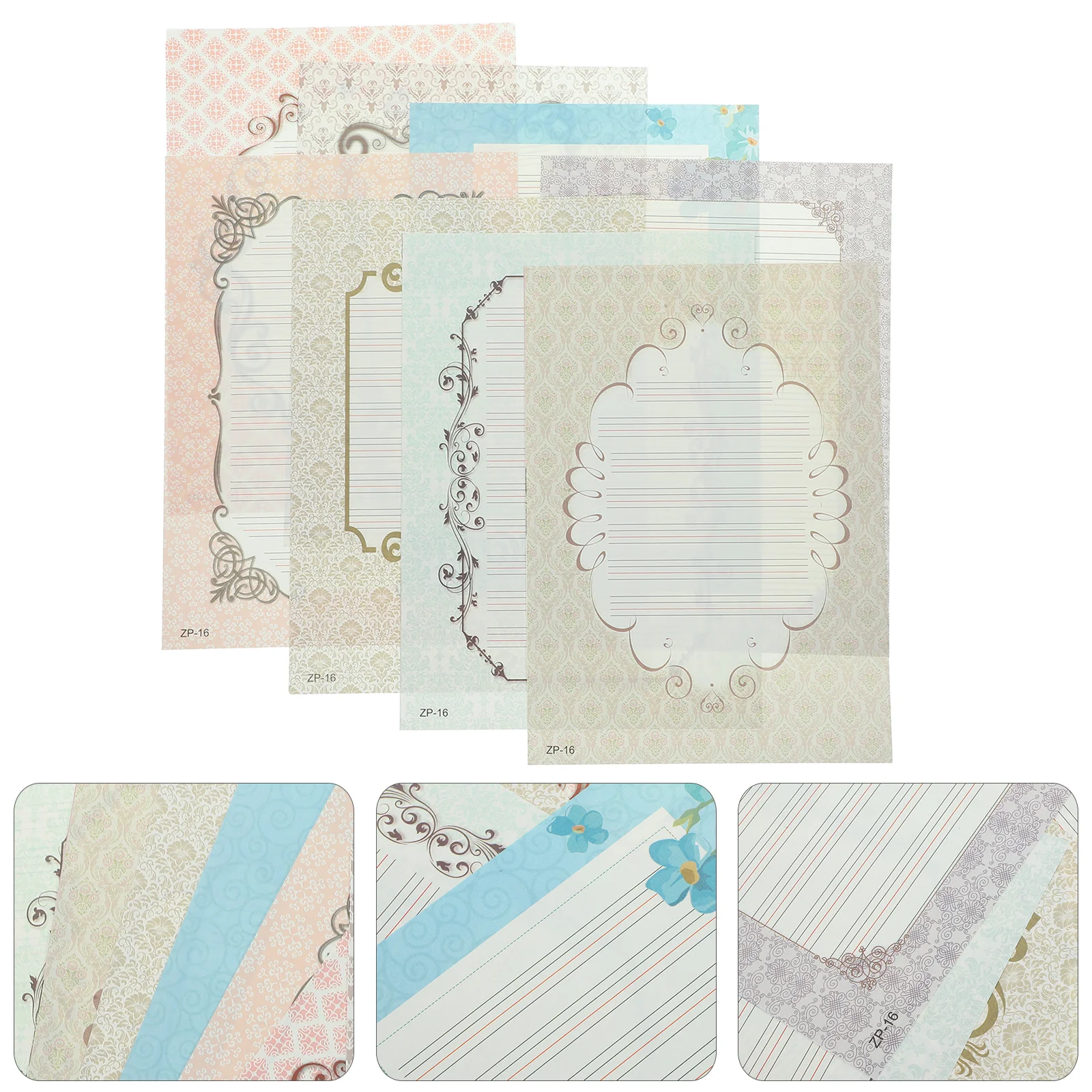 32 Blatt Kalligraphiepapier, verdicktes englisches Schreibpapier, Handschrift-Übungsblätter für Anfänger, Pinselstift, Kalligraphie