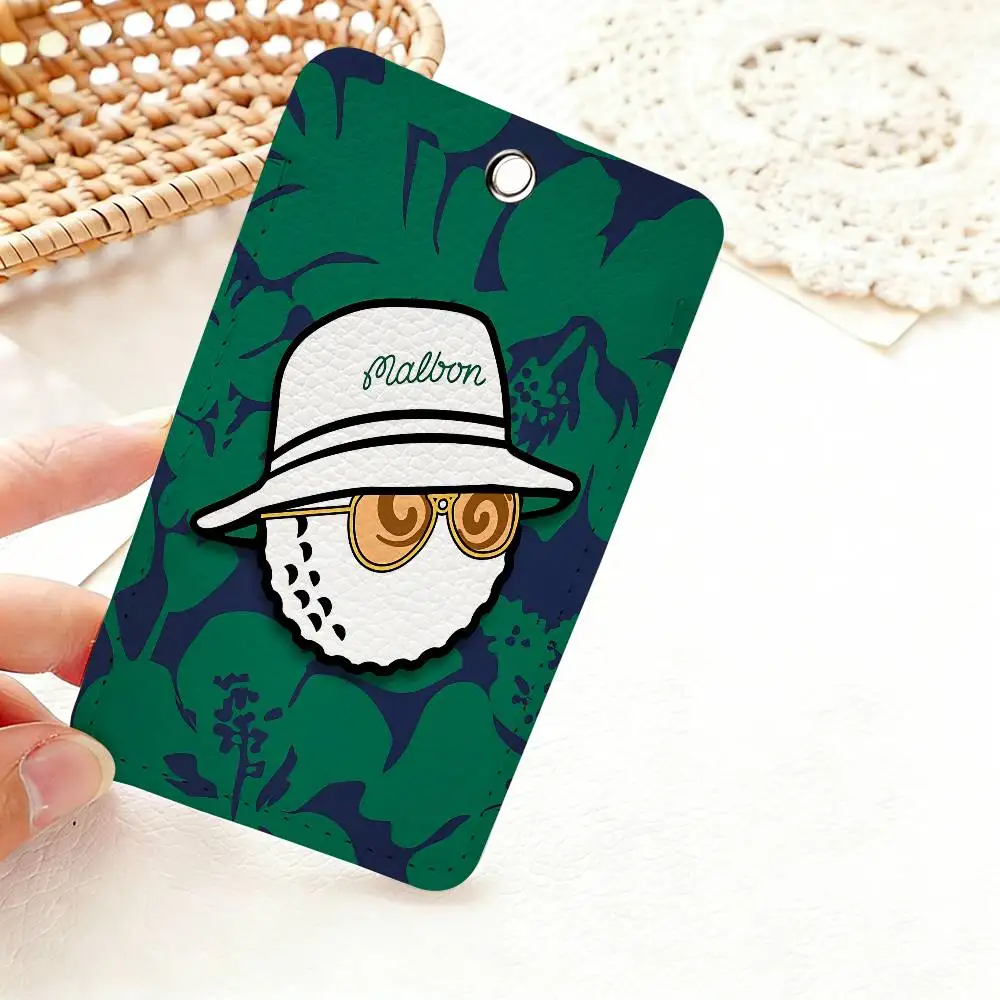 Fashion Golf M-MALBONs Office Supply Men And Women Credit Card Keyrings Student Card ID Card Holder Credential Holder Card