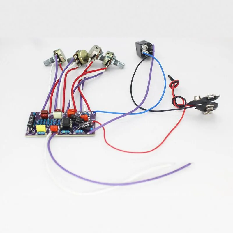 Scheda tono EQ a 3 bande con circuito attivo integrato per la retrofit Fanta Standard Jazz Bass