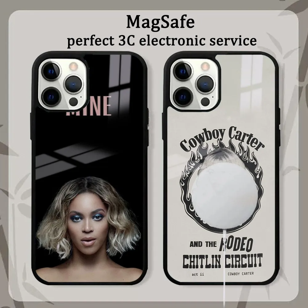 Beyonce COWBOY CARTER Phone Case For iPhone 15 14 13 12 11 Pro Max Plus Mini Mirror Magnetic Cover