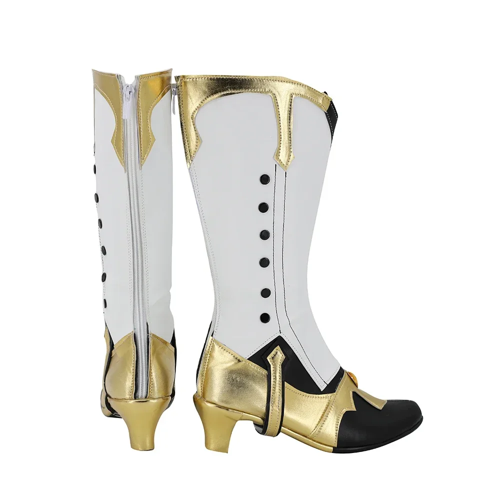 Botas de cosplay Xingqiu: zapatos de juego blancos Genshin Impact, hechos a medida, todos los tamaños para hombres y mujeres