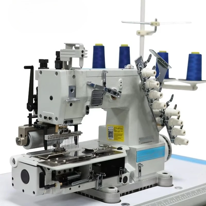 New High-Speed Electronic Flat-Bed Industrial Sewing Machine Chain Plastic Iron Components Automatic Lubrication for Curtain