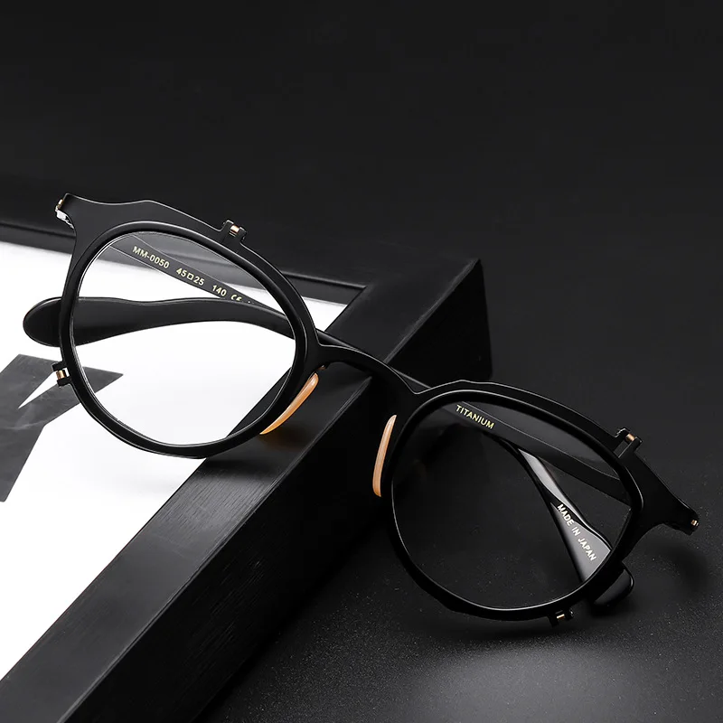 

Japanese Designer Pure Titanium Glasses Frame Men's Round Prescription Eyeglasses Women Optical Myopia Spectacles Eyewear