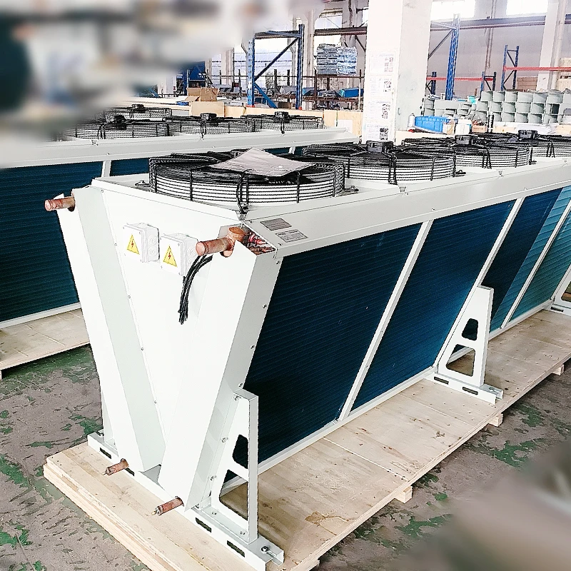 Kwaliteit koperen pijp blauwe aluminium vin Efficiënte ventilatorconvector voor buitenkoude opslag FNV luchtgekoelde condensor hoog
