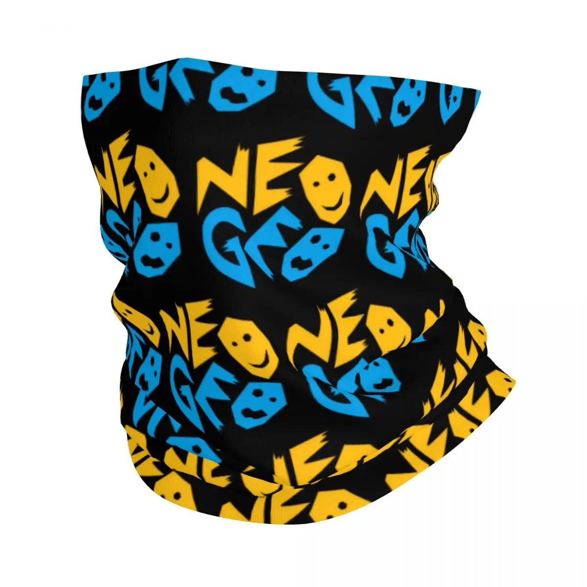 

Retro Neo Geo Retro 90s Neck Gaiter Printed Unisex Face Mask Scarf Warm Headband Hiking Windproof