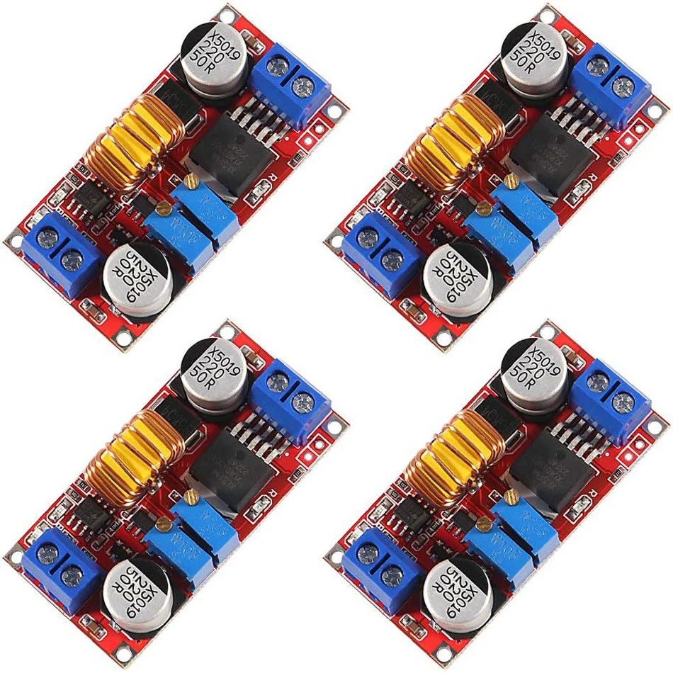 4 PCs 5A DC-DC Adjustable Buck Converter XL4015 4 - 38V to 1.25 - 36V Step Down Power Supply Voltage Regulator Power Module