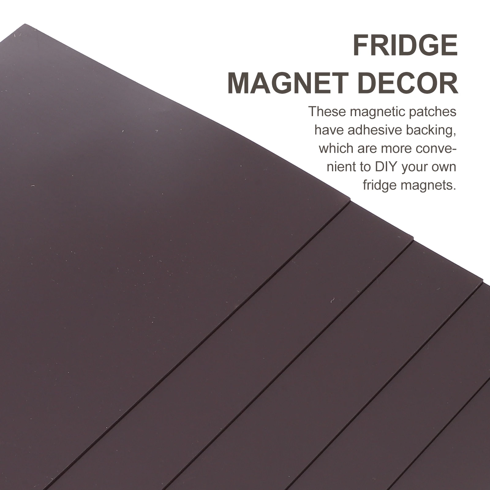 

6 Pcs Soft Magnetic Chip Refrigerator Sticker Adhesive Magnets Diy Rectangle Patches Stickers Sticky