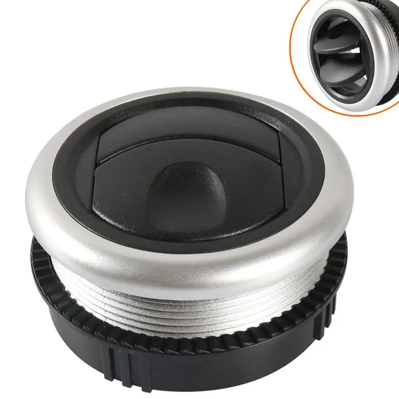 71mm Universal Air Conditioning Outlet Rotating With Grille For Motorhomes Buses Car RV ATV Vent Black Replacement Accessories