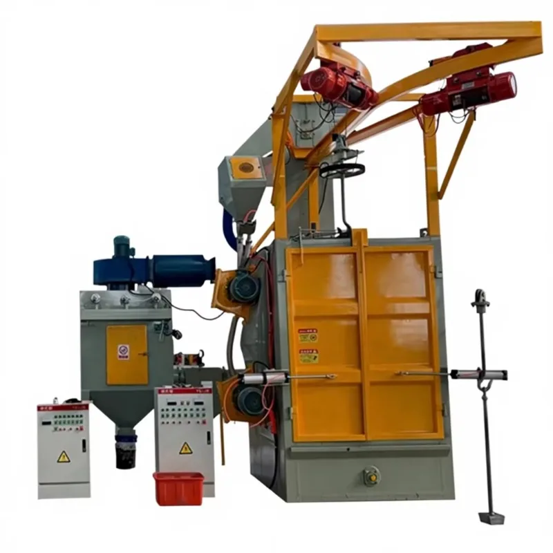 Customized Hook Type Shot Peening Machine Variable Speed Rotation System for Complex Components Surface Treatment Strengthening