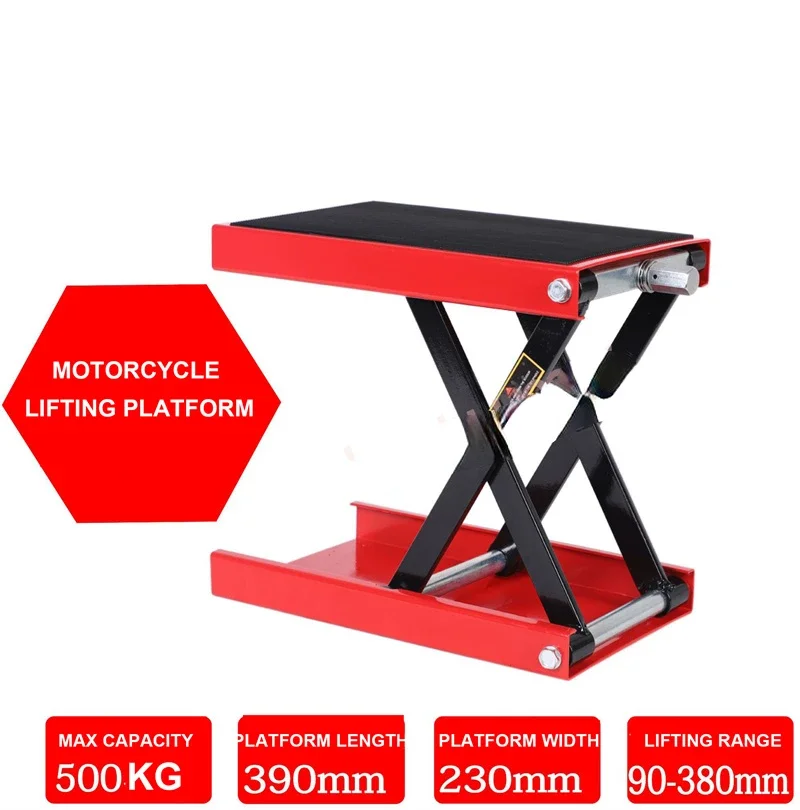 Motorcycle Jack 500KG Center Scissor Lift Suitable For Motor Bicycle ATV Work Stand Professional Repair Tools