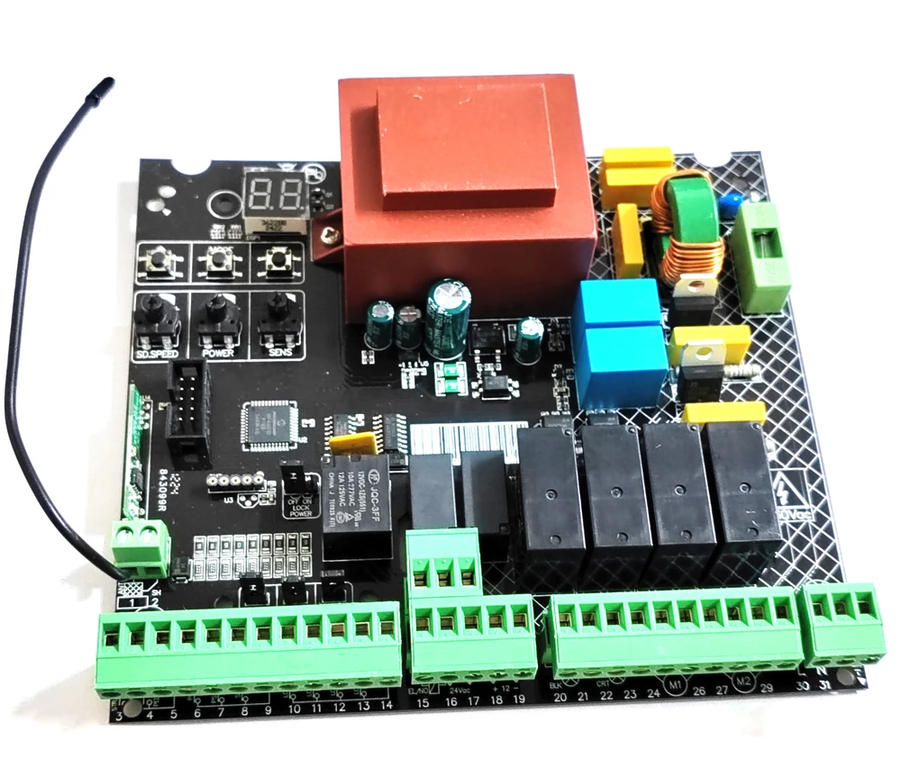 230VAC Power input Swing Gate opener board card chip circuit board controller Control Panel remote control optional