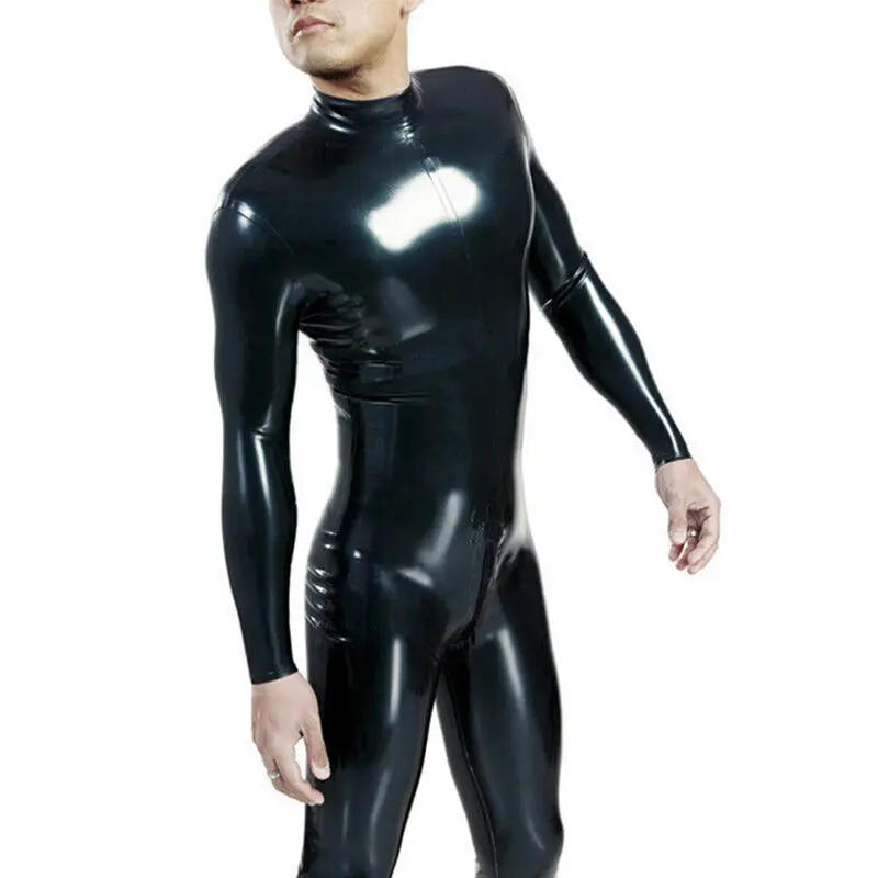 

Chlorinated latex bodysuit handmade tights rubber jumpsuit club costume