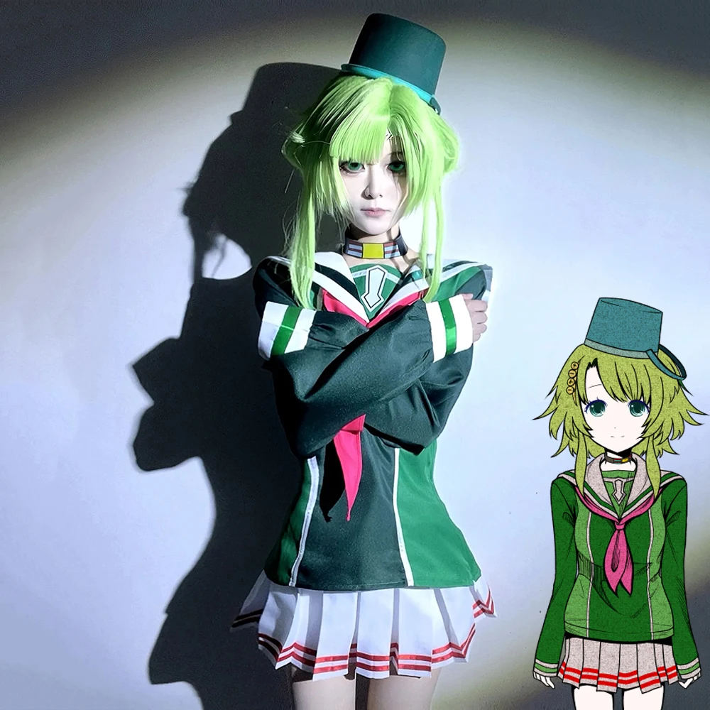 

Game Your Turn To Die Kitsuchi Kanna Cosplay Costume Women Shirt Skirt Set JK Uniform Halloween Clothes Outfit