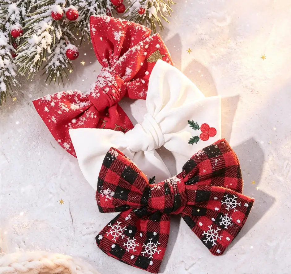 30-fiocchi-per-capelli-natalizi-a-quadri-rossi-per-ragazze-fermagli-per-capelli-ricamati-con-albero-di-natale-e-fiocchi-di-neve-in-tessuto-per-feste-vacanze-e-foto-quotidiane