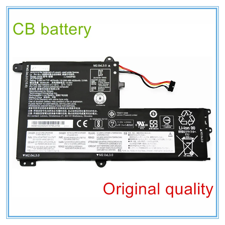 Original Battery For  7000 / 7000-14 7000-14IKBR 15AST L15M3PB0  L15C3PB1