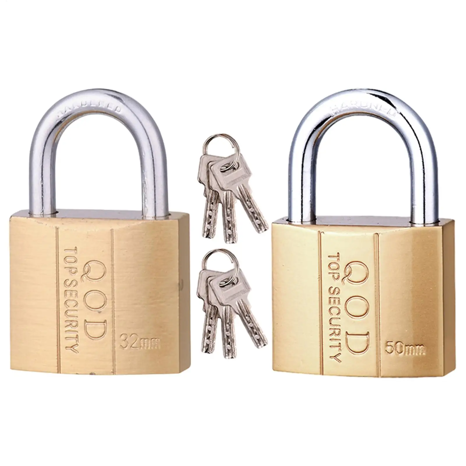 Copper Padlock Luggage Case Locker High Security Pad Locks with 3 Keys for Luggage Case Locker Rustproof Gym Locker Lock