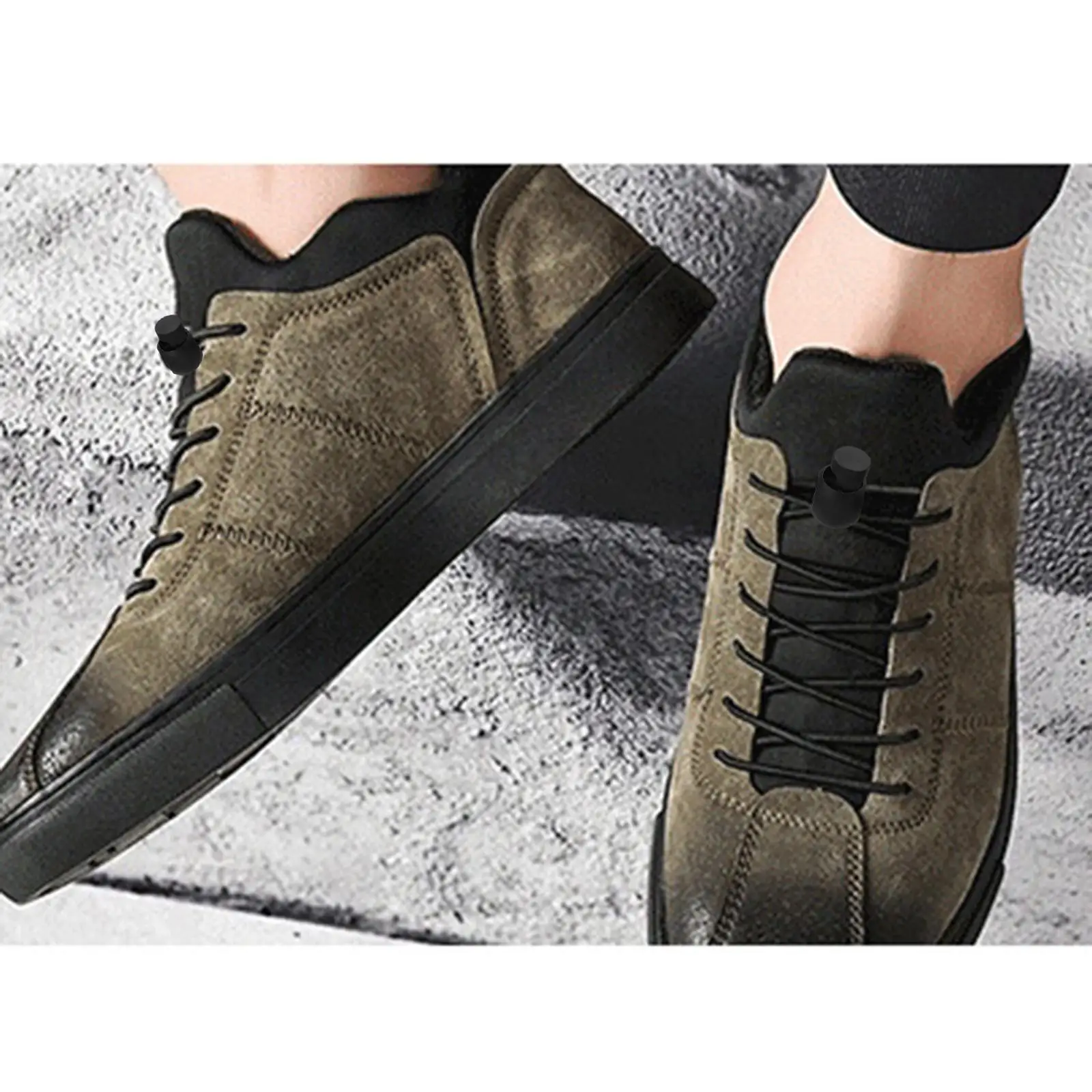 2-4pack 20pcs Plastic Cord Locks End Spring Loaded Slider + 3m Bungee Cord Style