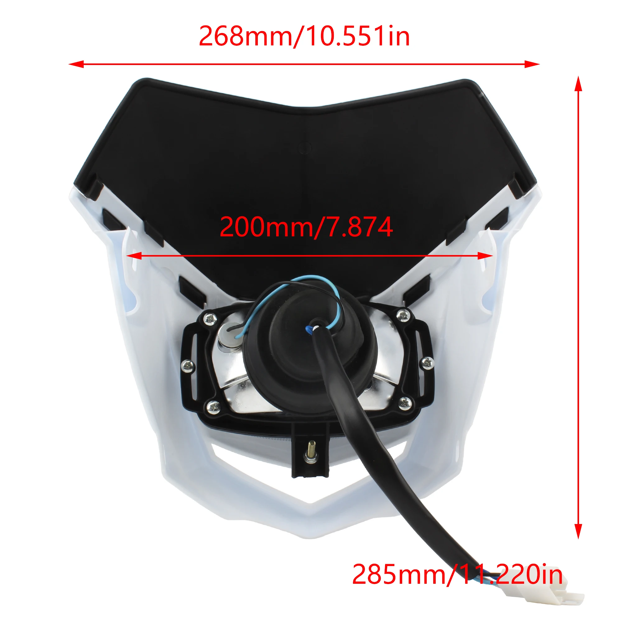 Motorcycle Headlight Mask For KTM CRF Motocross Front Lighting Assembly Universal Fit Dirt Bike Powerful LED Lamp Headlamp Cover