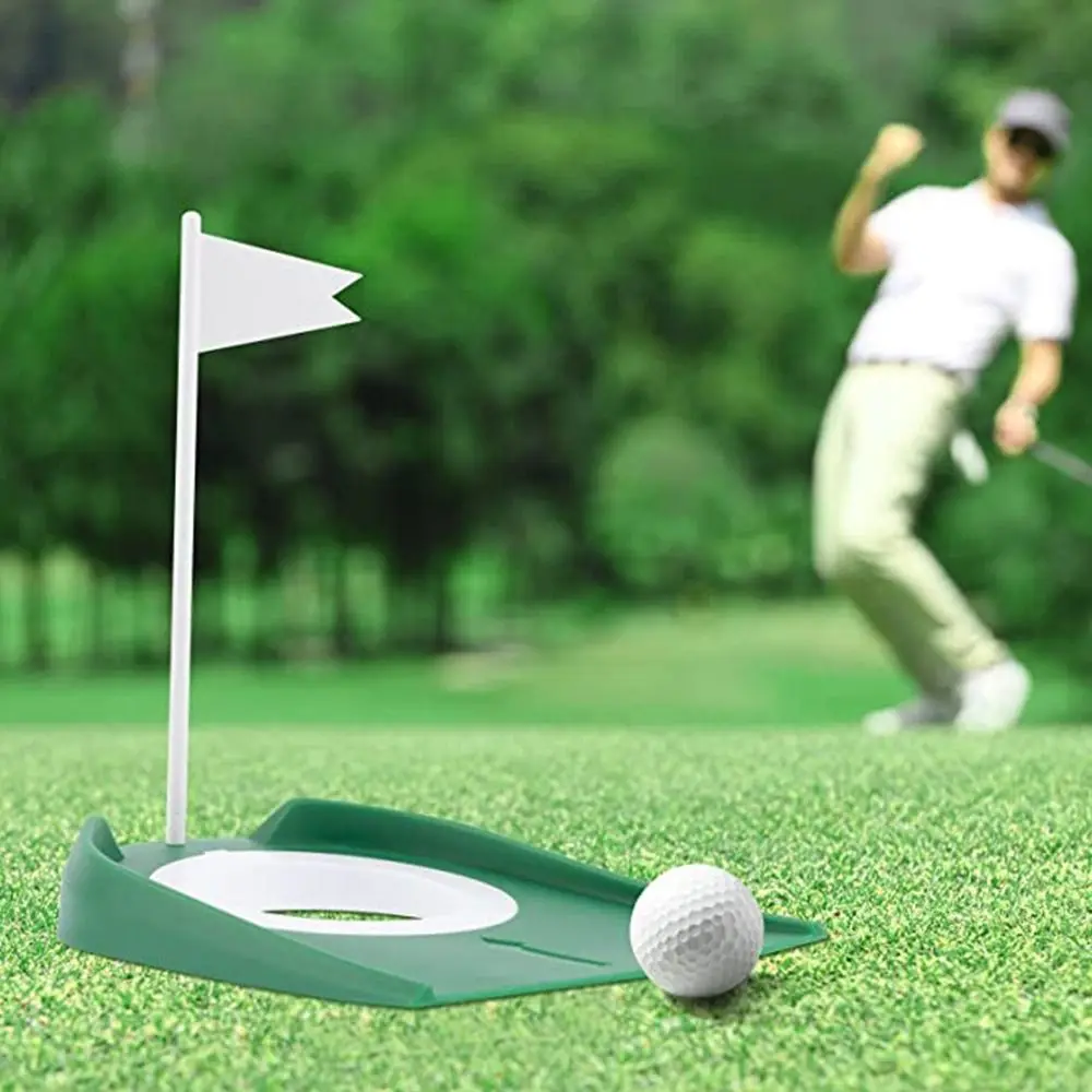 

Putting Cup Golf Putting Disc with Hole Flag Golf Training Golf Putting Hole Cup Putting Accuracy Removable