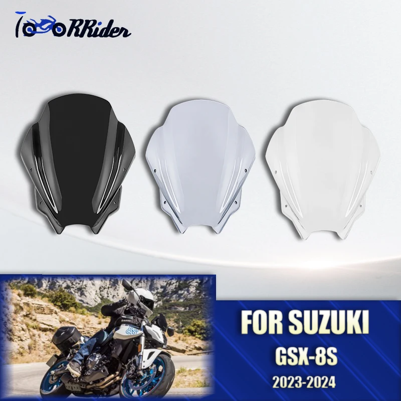 

Motorcycle Windshield Windscreen Front Wind Shield Screen Airflow Deflectors Visor For Suzuki GSX8S GSX 8S 2023 2024 GSX-8S