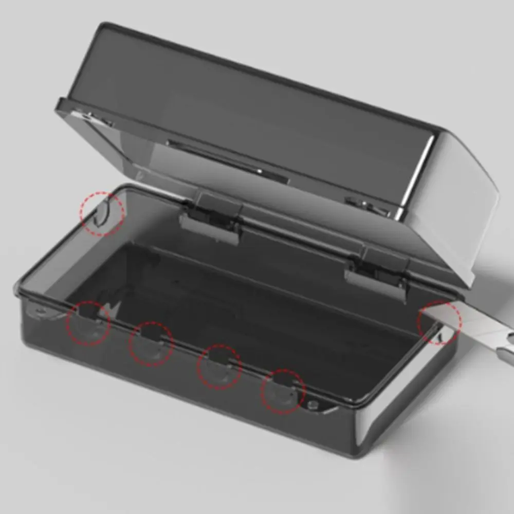 Portable Plastic Plug Box Waterproof Weatherproof Cable Management Box Protect Outlet Anti-theft Power Strip Storage Box Outdoor