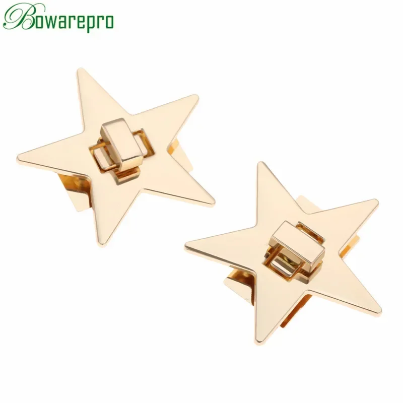 bowarepro Star Metal DIY Clasp Turn Twist Lock For Shoulder Bag Handbag Purse Accessories High Quality 1PC