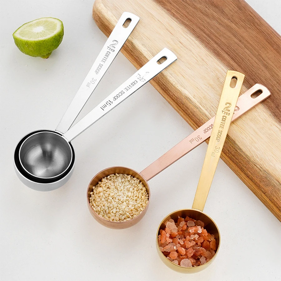 Stainless Steel Coffee Measuring Spoon - Durable Stainless Steel Tablespoon For Baking & Cooking, Essential Kitchen Accessory