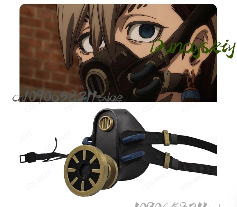 غاتشيكوتا كوسبلاي ريو رود Zanka تأثيري الدعائم عالية الجودة 3D PLA قناع بارد الشرير القوطية جيراي كي حفلة الهالوين عيد الميلاد #4