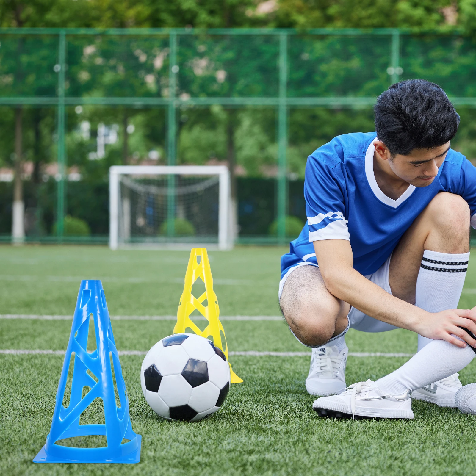 

6 Pcs Training Cones Soccer Practice Equipment Marking Flag Bucket Small for Sports Tool Plastic Traffic