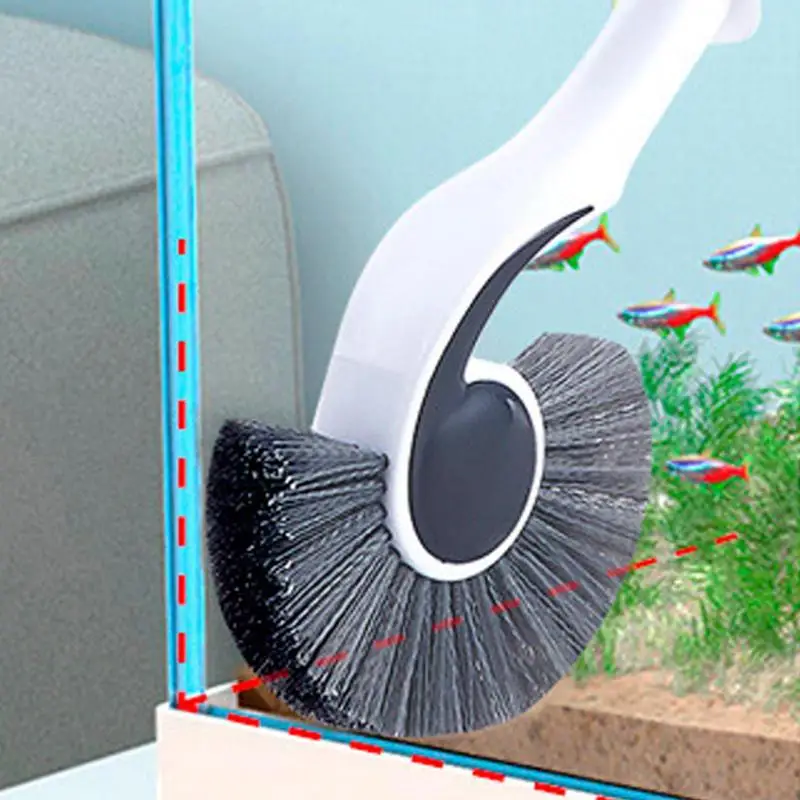 Fish Tank Cleaning Tools Long Handle Fish Tank Scrubber Aquarium Brush Cleaner For Fish Tank Glass Aquariums And Home Kitchen