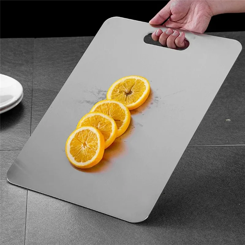 Deska do krojenia ze stali nierdzewnej A02M, antybakteryjna, odporna na pleśń, do krojenia owoców i warzyw, deska do ugniatania ciasta.