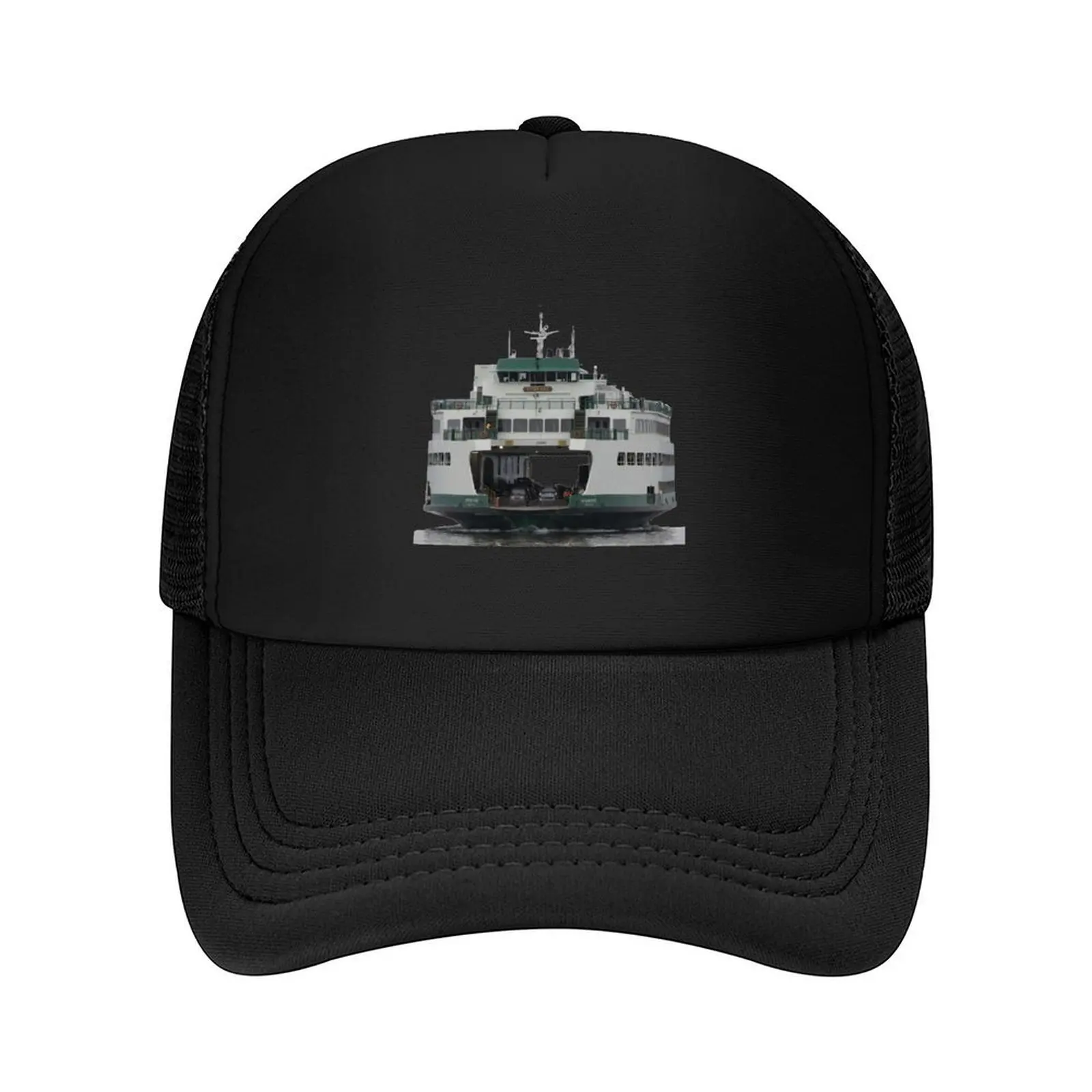 

Washington State Ferry M/V Spokane arriving in Edmonds Baseball Cap Golf Cap Custom Cap Women's 2025 Men's