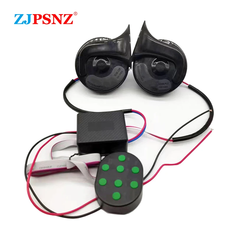 

12V Horn Controller for Car Motorcycle 8Sounds Control Box 8Tone Musical Horn Electric Air Snail Horn Super Loud Volume Control