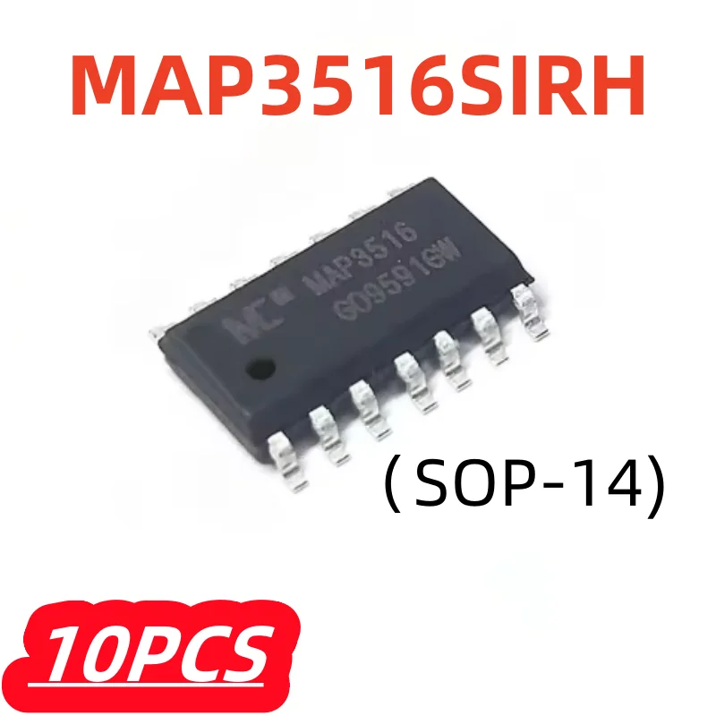 10 unids/lote MAP3516 MAP3516S MAP3516SIRH sop-14 100% nuevo Chipset