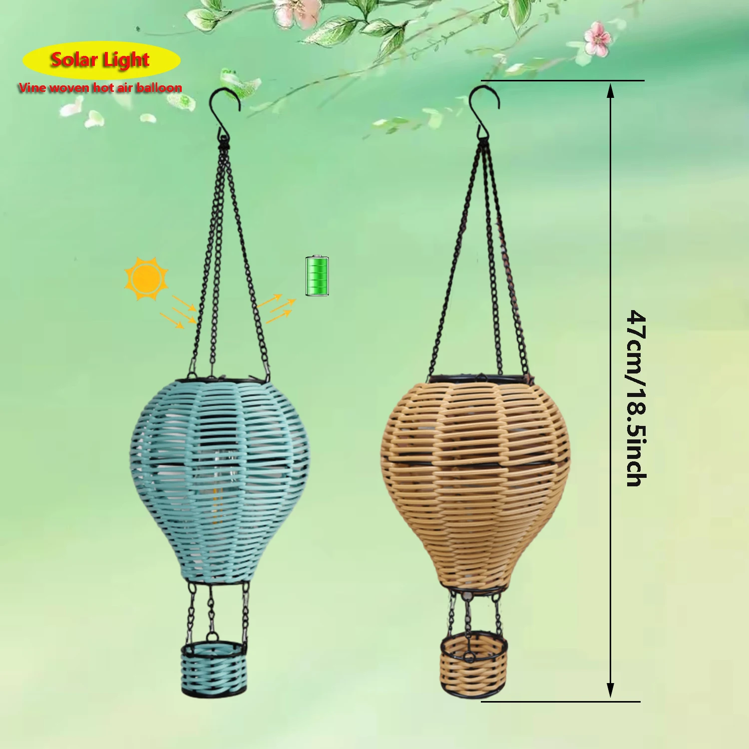 Handgeweven rotan zonne-lamp, - Outdoor Lighting Chandelier recensie en prijs