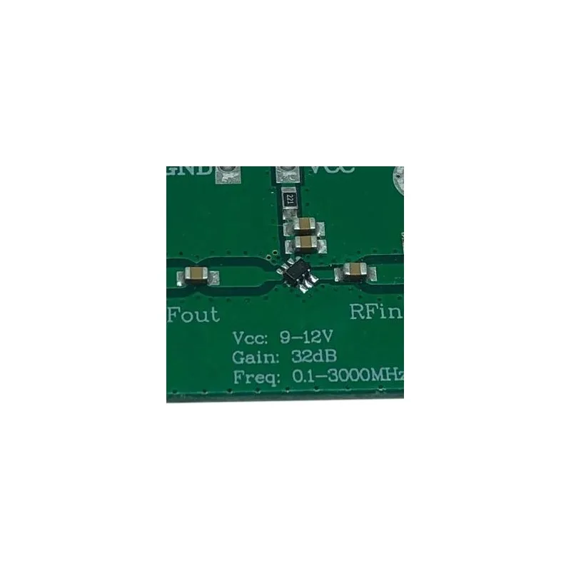 Wideband RF LNA Module 32dB Gain 0.1-3000MHz Low Noise Amplifier 50 Ohm