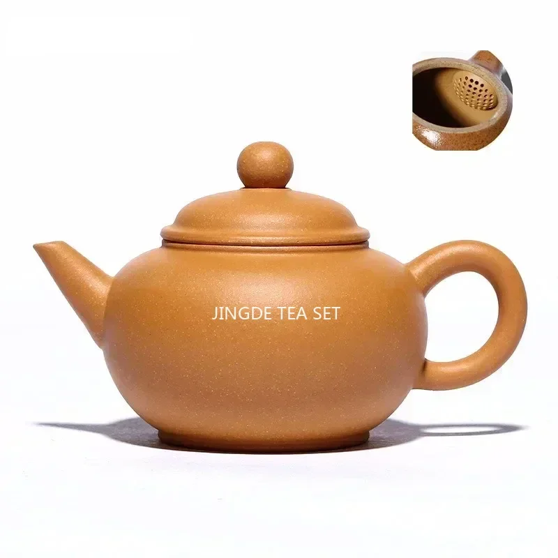 100ml Chinese Yixing Purple Clay Teapot Raw Ore Section Mud Home Tea Pot Ball Hole Filtration Zisha Kettle Handmade Tea Set