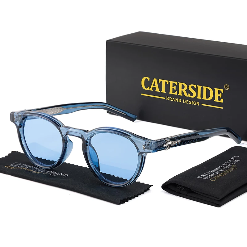 

Солнцезащитные очки CATERSIDE в ретро-стиле, круглые, мужские, винтажные, в стиле панк, дизайнерские, люксовые, женские, для путешествий, вечеринок, подарки, защита от УФ400
