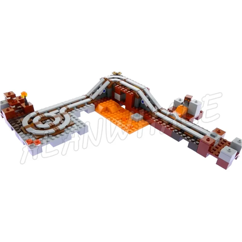 391pcs The Hell Nether Railway Building Blocks Fit 21130 Bricks Model Toys for Children