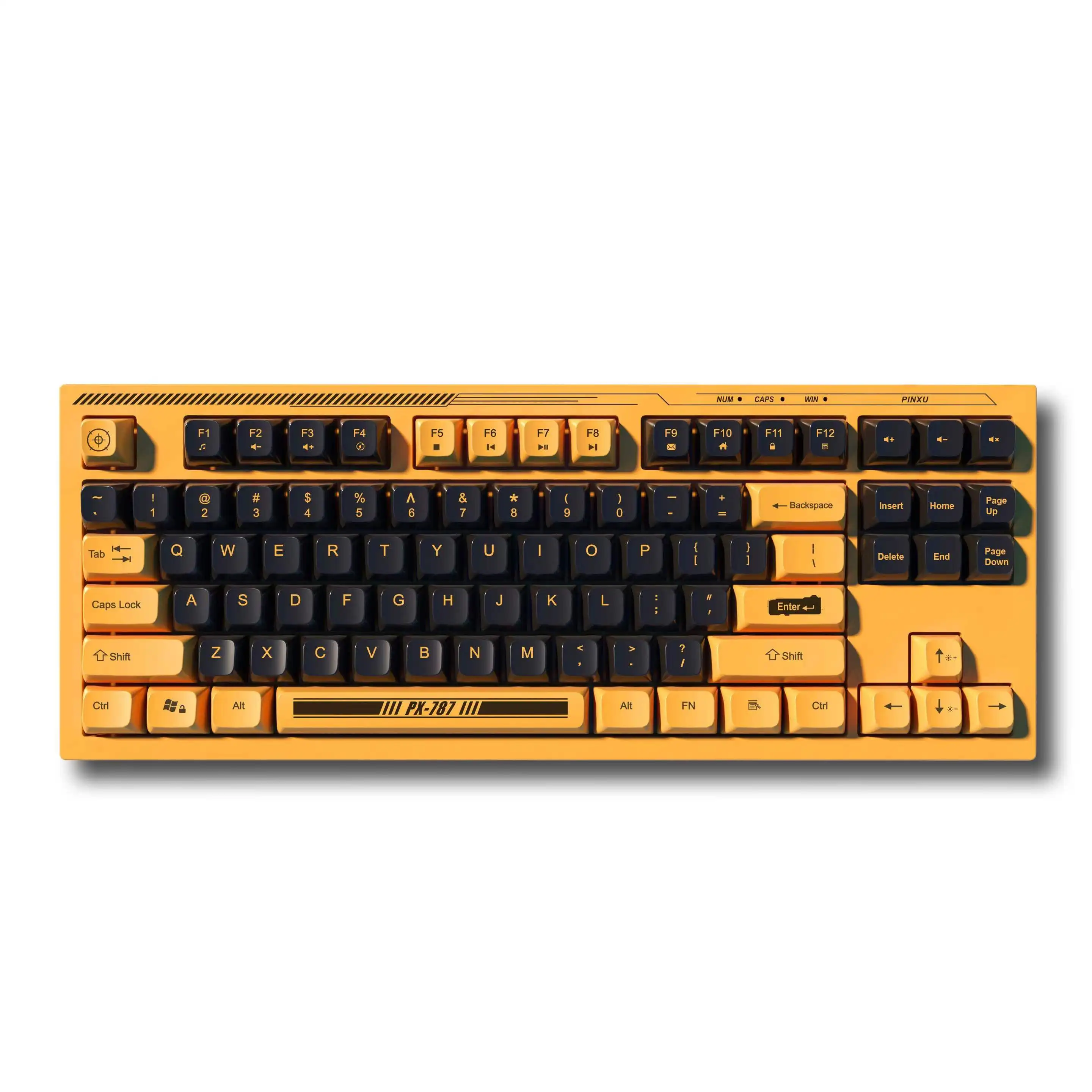 

87-Key Triple Mode Wireless Keyboard LED Backlit USB Professional Gaming Design Membrane Multi-Key Stylish Fashion Desktop Use