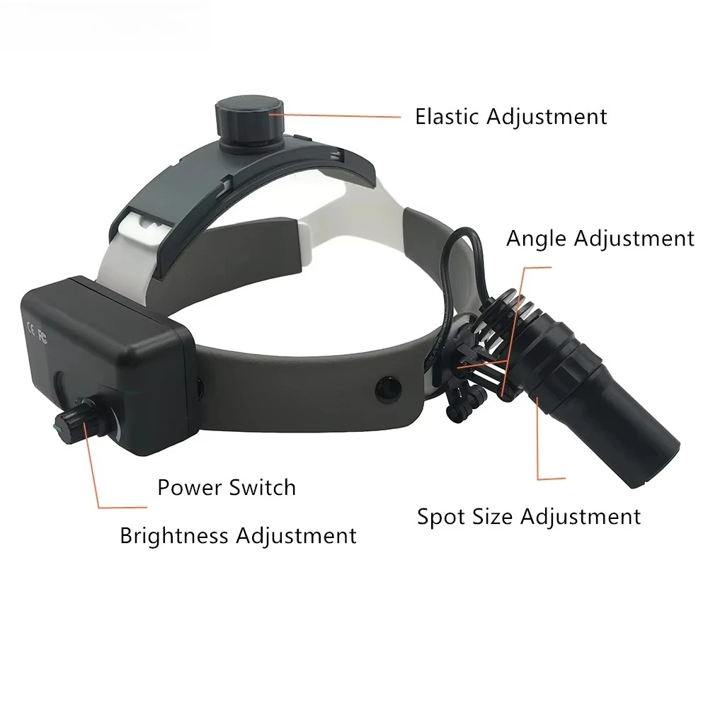 Ultralight LED Head-mounted Inspection Examination Head Light Lamp ENT Adjustable Rechargeable