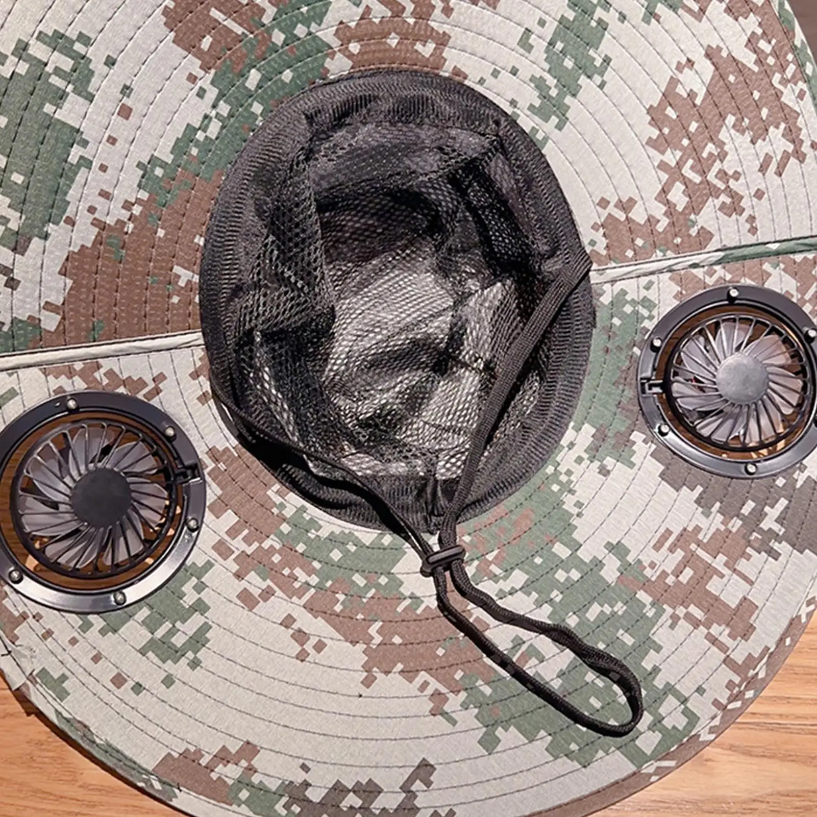 

Solar Powered Fan Hat Men's Outdoor Hiking And Wide Brim Fishing Hat With Uv Protection And Sun Shading Fisherman Cap