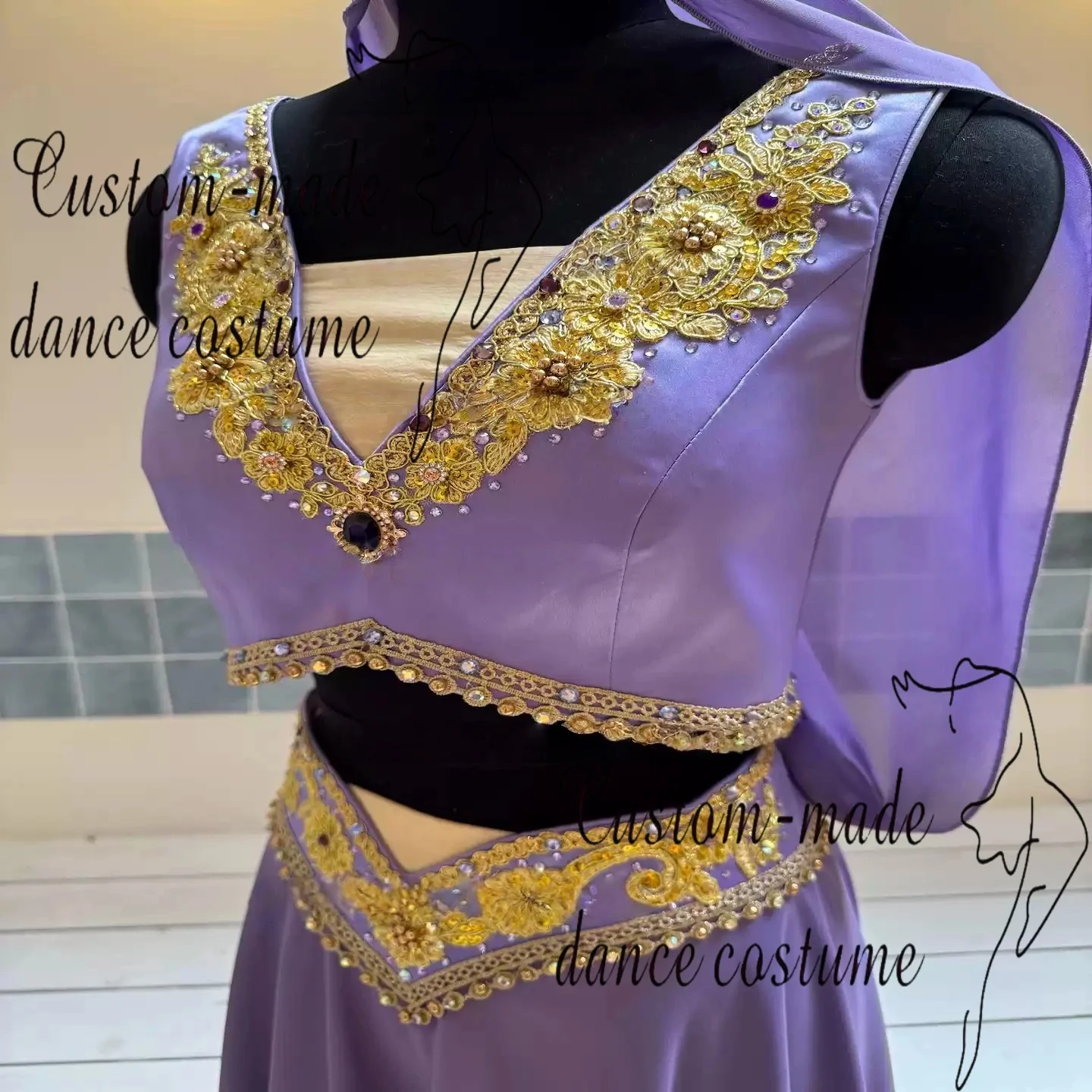 Purple vest dancer variation ballet performance costume customization