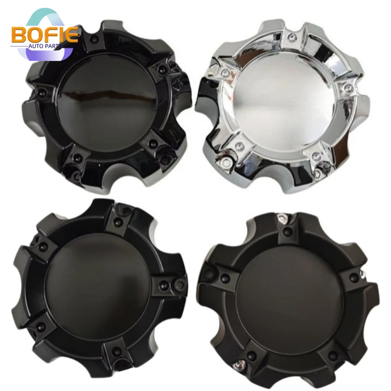 1pcs/r4pcs silver/ black ABS 6 Lug 137mm Car Wheel Center Hub Cap For Protector Rims Universal Accessories Matt