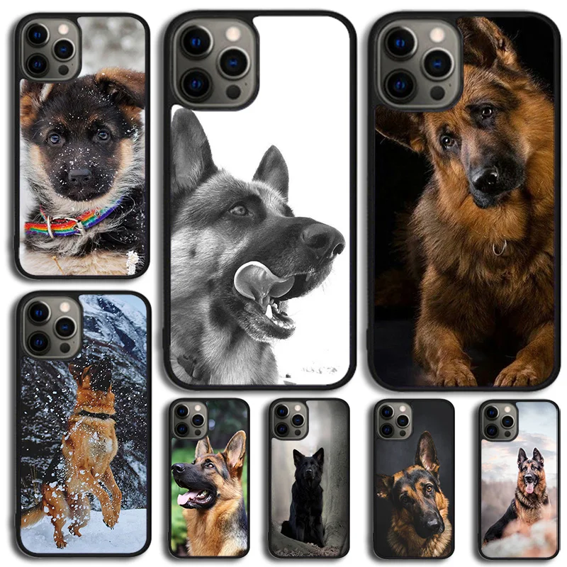 German Shepherd Dog Phone Case Cover For for iPhone 15 16 14 XR XS 11 12 13 Pro MAX Plus