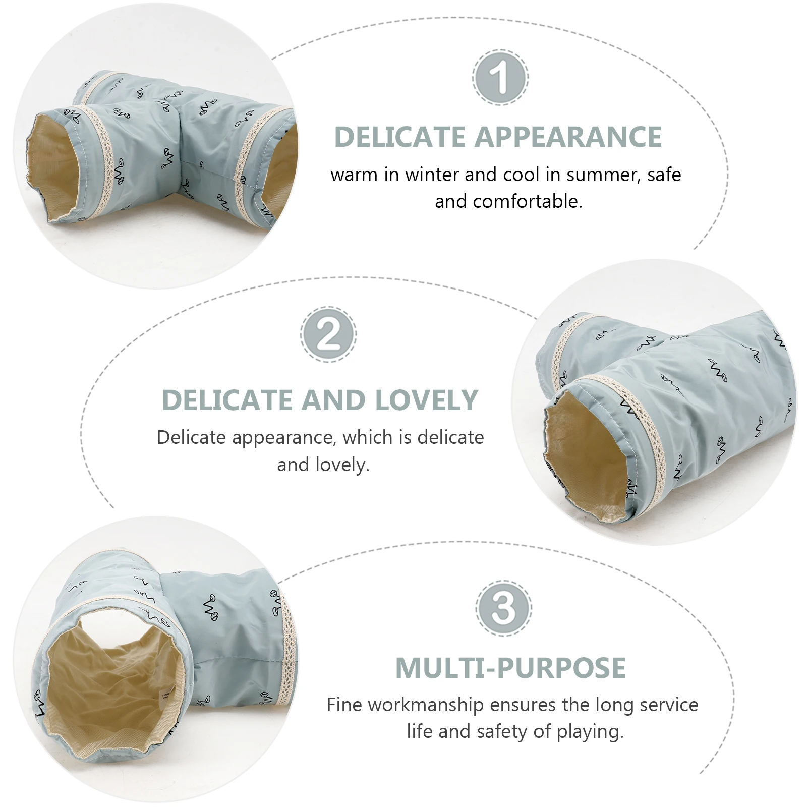 

1Pcs Summer Cooling Small Pet Folding Tunnel Hamster Crawling Exploration Tube Encouraging Activity Hamster Tunnel