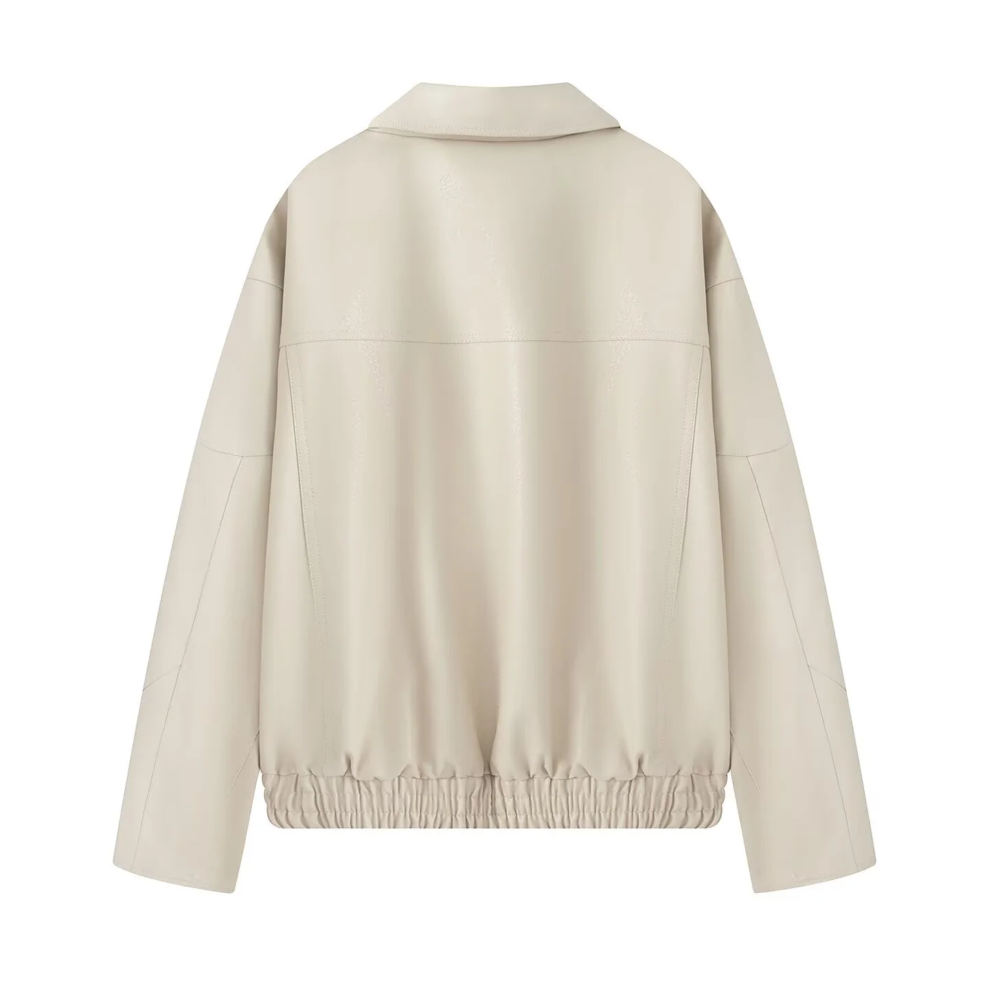 UNIZERA veste en cuir femme automne nouveau style ins mode rétro simple polyvalent ample décontracté veste en cuir synthétique polyuréthane