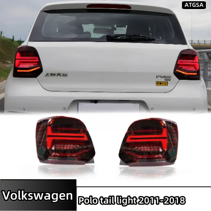 Automotive taillights for non-destructive installation of new upgraded LED for Volkswagen Polo taillights 2011-2018