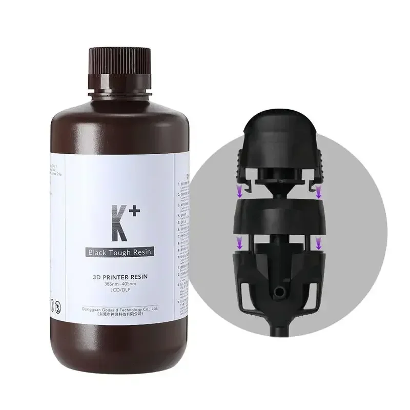 

US.EU Resione K+ Tough ABS Like 3d Resin Scratch Resistant High Precision UV 405nm For LCD SLA DLP Elegoo 3d Printer