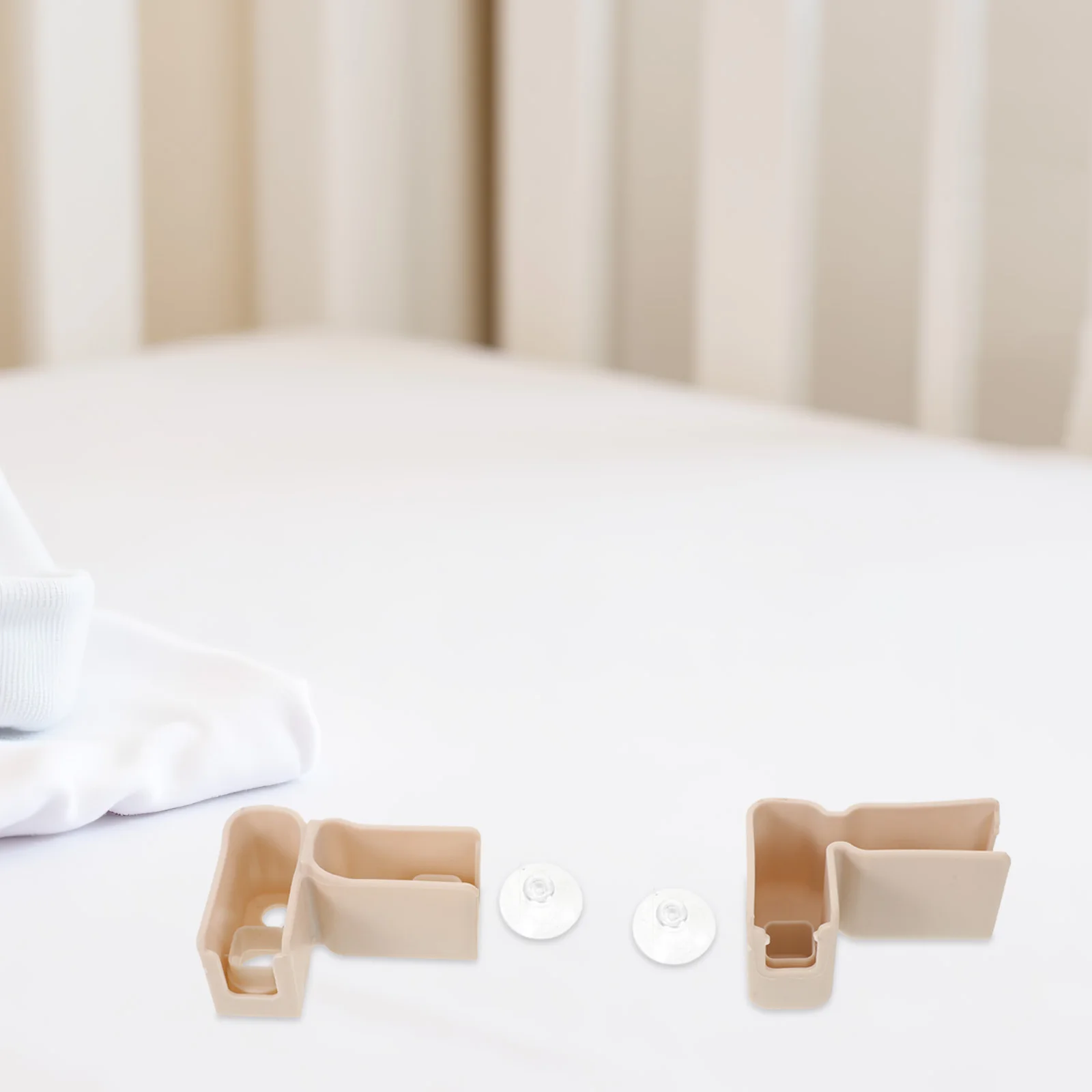 2 set L-vormige boxconnectoren met zuigkracht Babyboxverbinding voor stabiele tuintent hekwerk Plastic hek